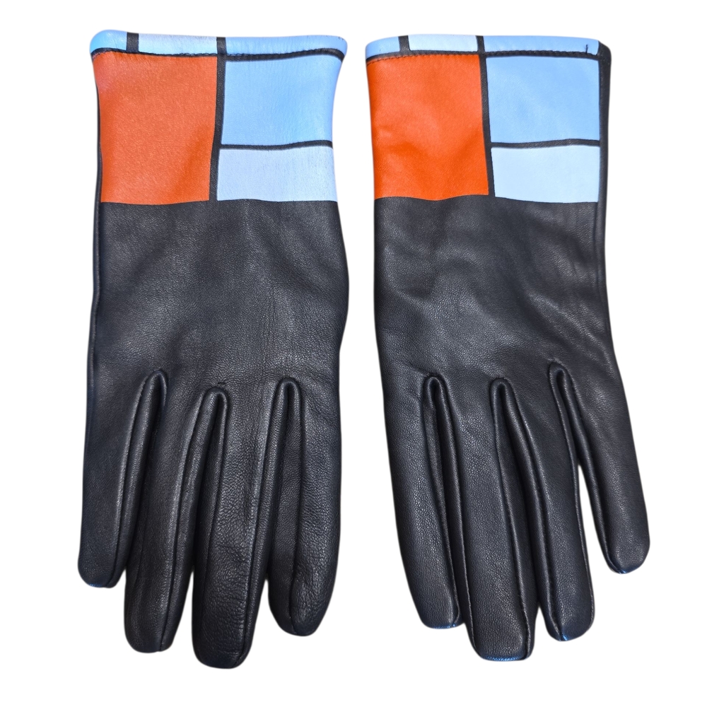 Chic "The Met"Black and Multicolor Women's Gloves